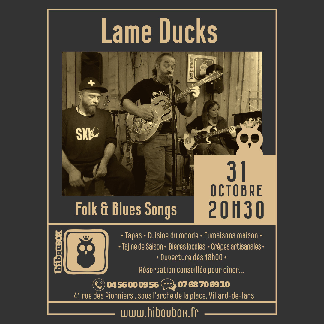 Concert Lame Ducks Folk Blues Songs_Villard-de-Lans
