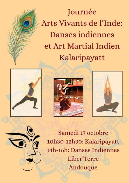 Journée Arts Vivants de l’Inde: Danses indiennes et Art Martial Indien Kalaripayatt