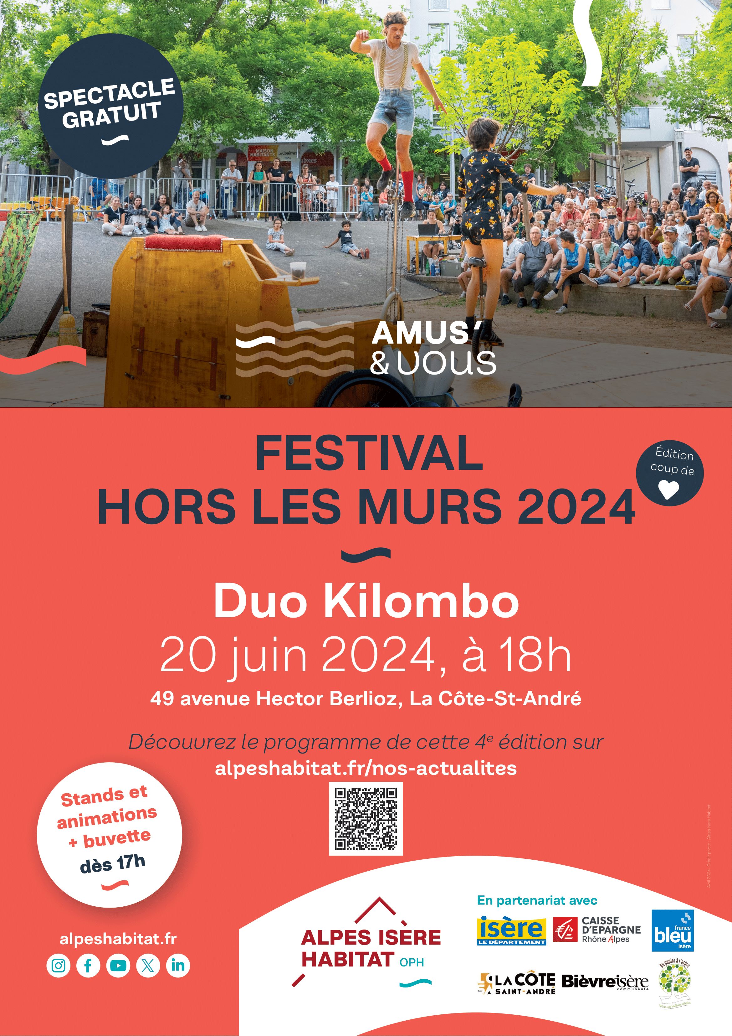 Festival Hors Les Murs - Spectacle de Duo Kilombo