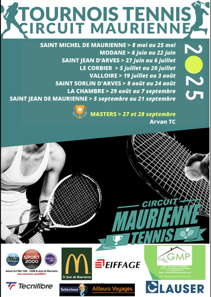 Tournoi de tennis adulte : Circuit Maurienne_Valloire
