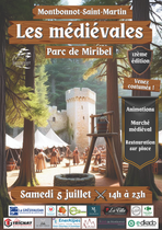 Affiche finale fÃªte mÃ©diÃ©vale light 2025 avec sponsors