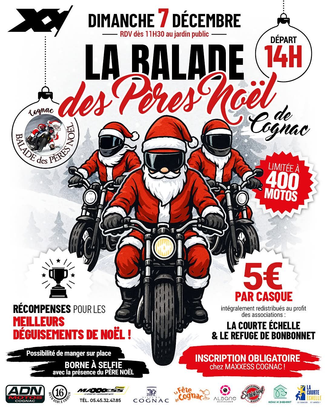 La balade des Pères Noël de Cognac
