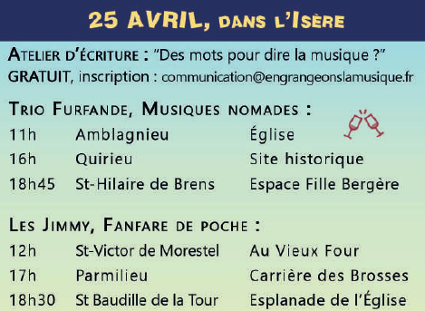 En grangeons la musique : atelier d'écriture, des mots pour dire la musique, à Parmilieu_Parmilieu