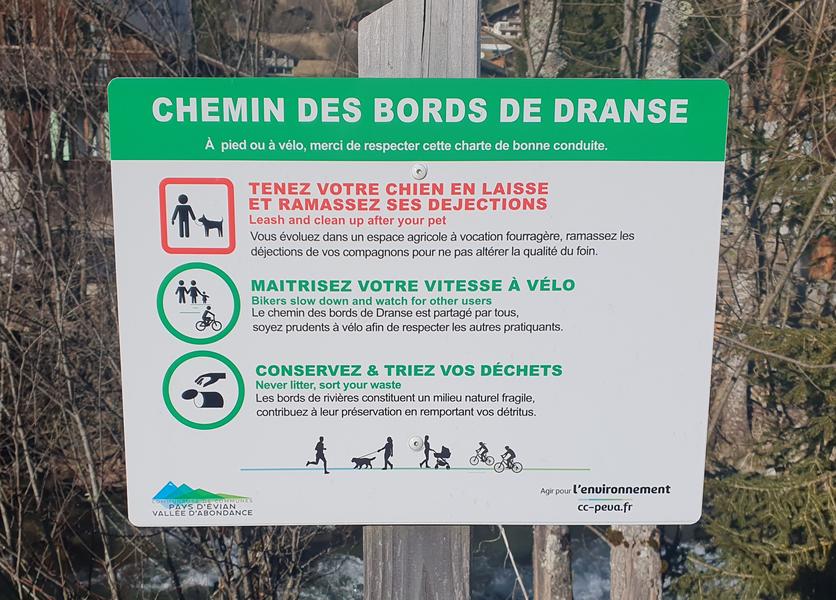 Sentier des bords de Dranse