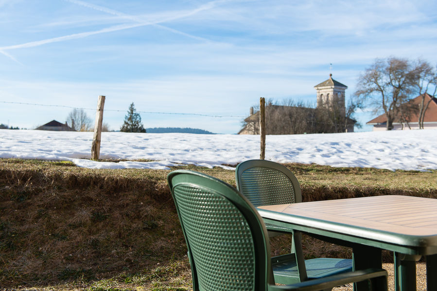 Chambre avec terrasse au Relais Nordique