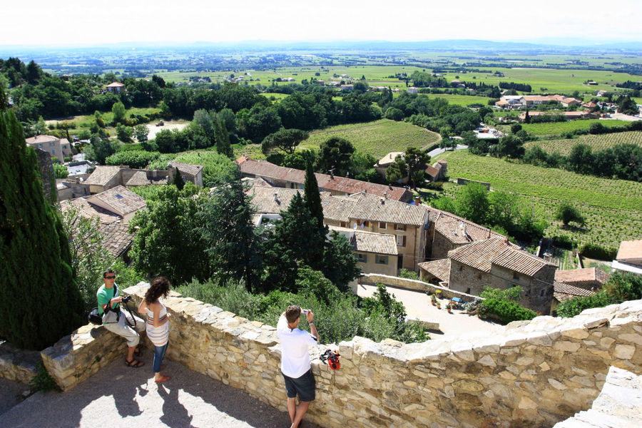 Gigondas, vue des hospices