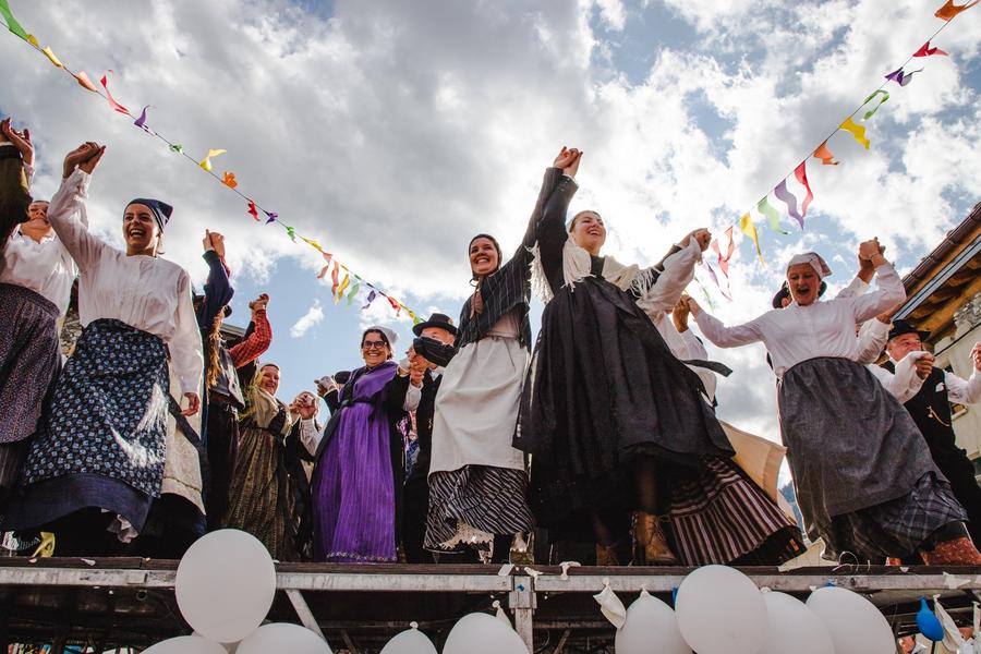 Démonstration de danses folkloriques à Aussois