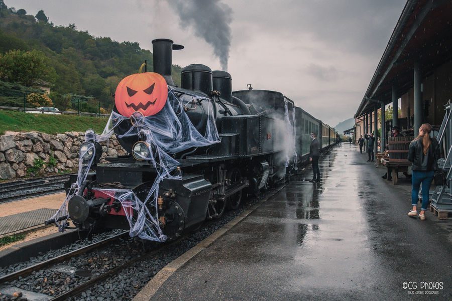 Train fantôme pour Halloween