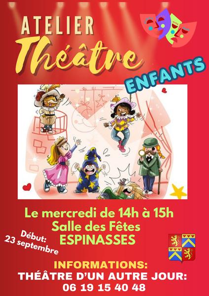 Atelier théâtre enfant