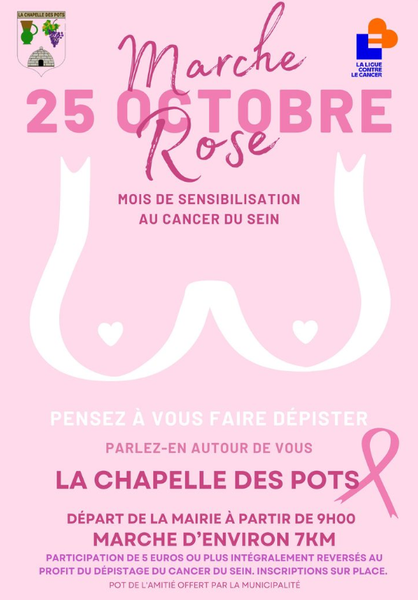 Marche Rose à la Chapelle-des-Pots