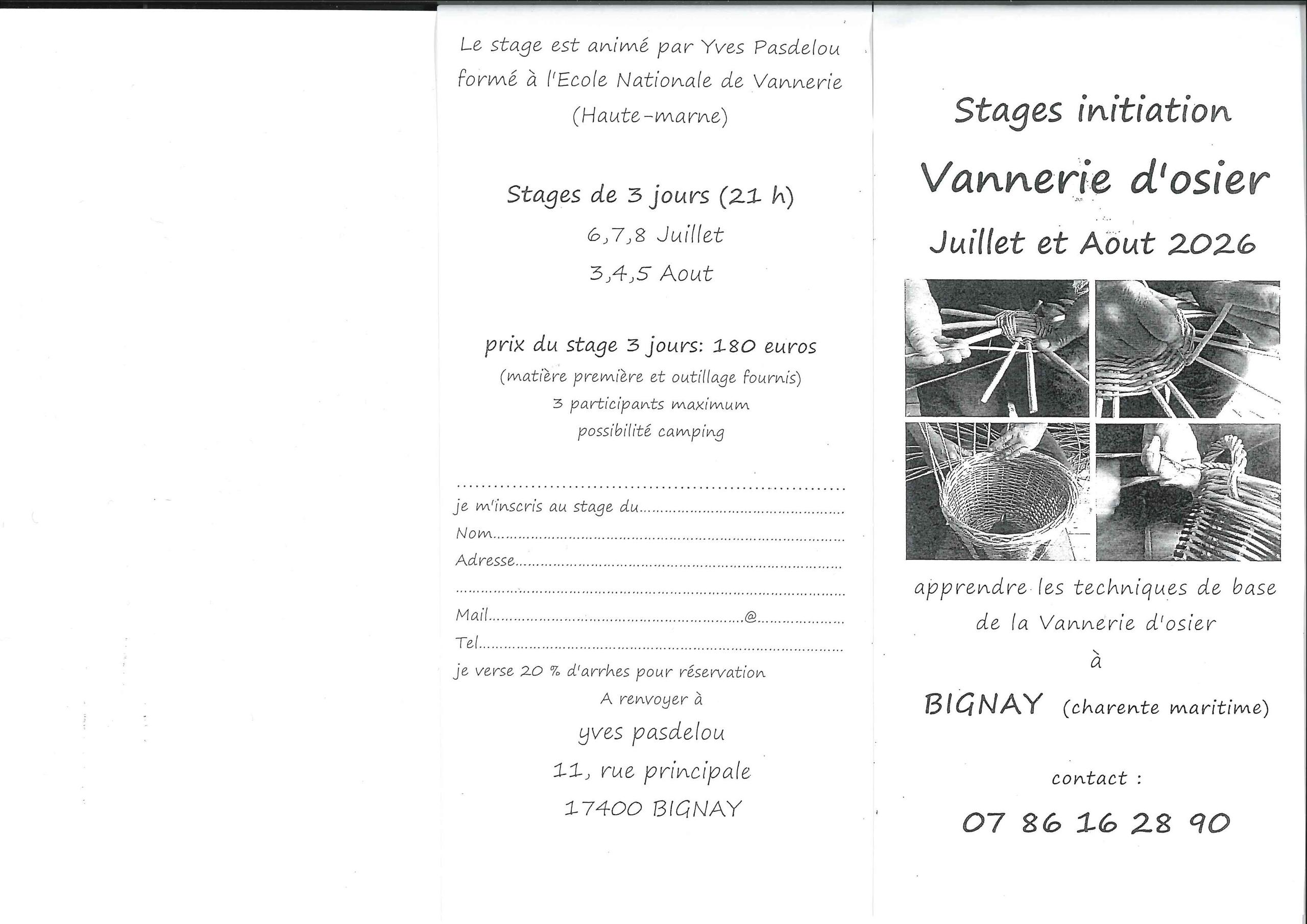 Initiation à la vannerie
