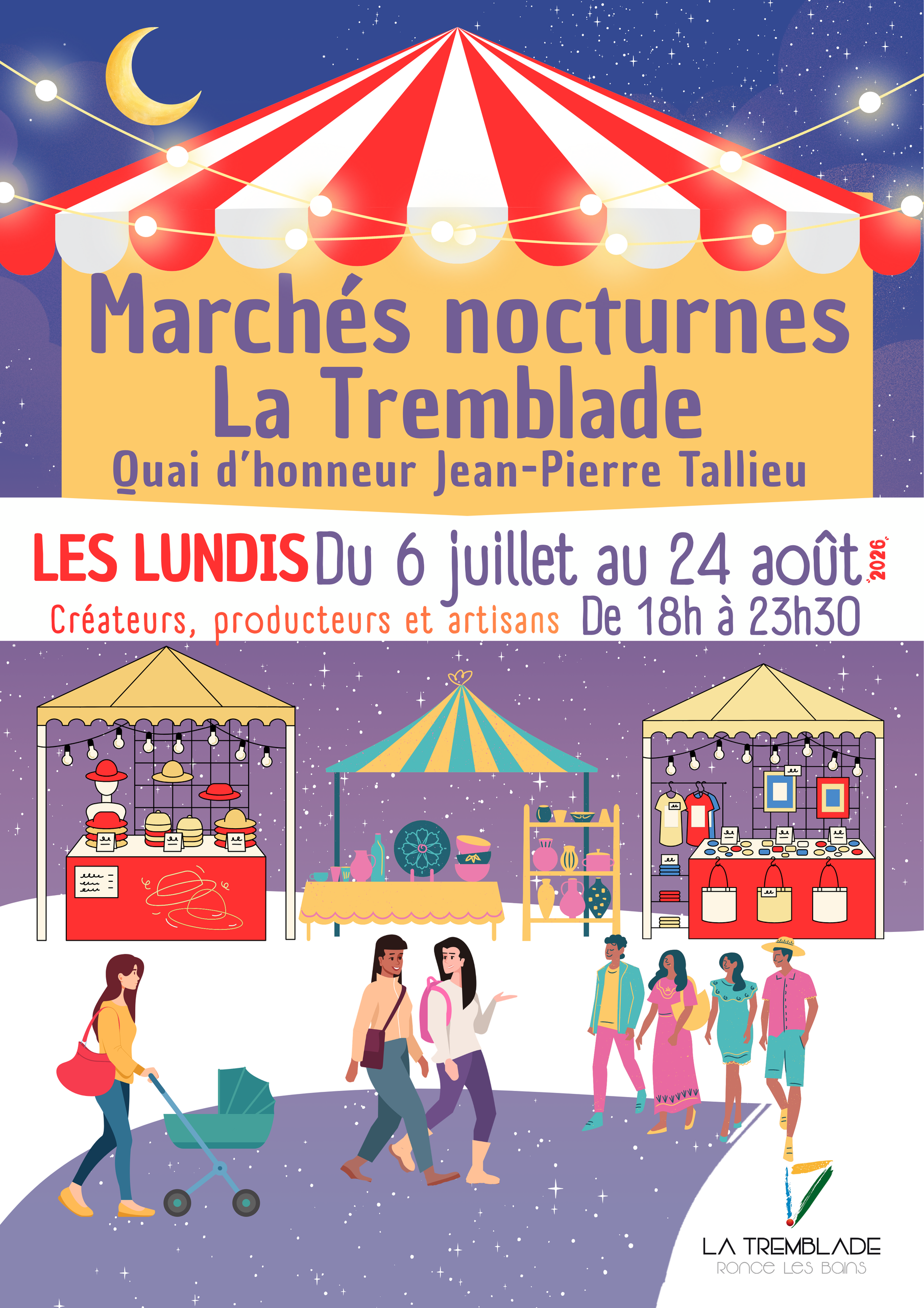 Marché nocturne La Tremblade