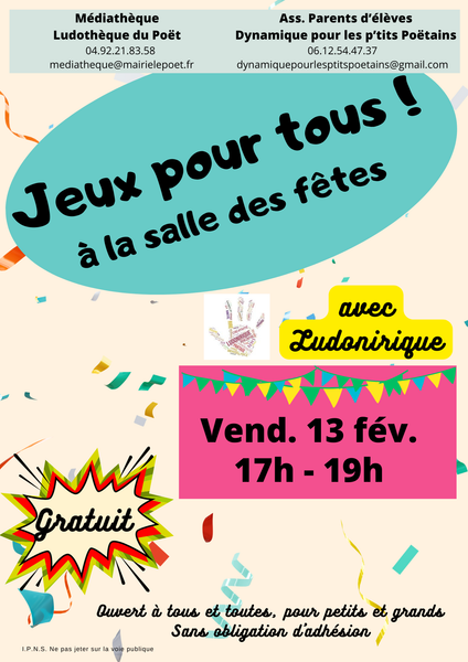  - © Médiathèque Ludothèque du Poët