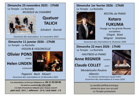 Concert - Anne Régnier et Claude Collet - Hautbois et piano