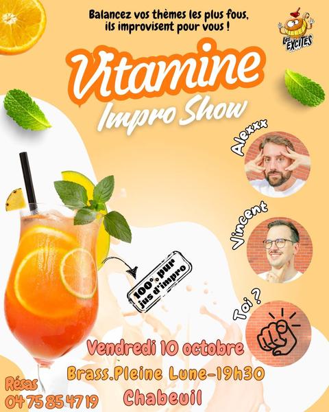 Théâtre d'impro : Vitamine impro show_Chabeuil