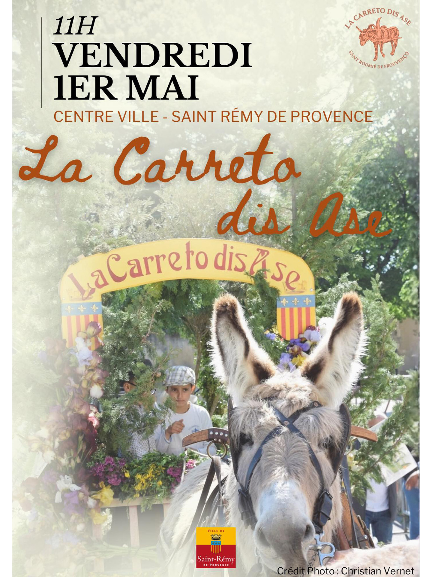 Défile de la charrette des ânes et foire aux fleurs