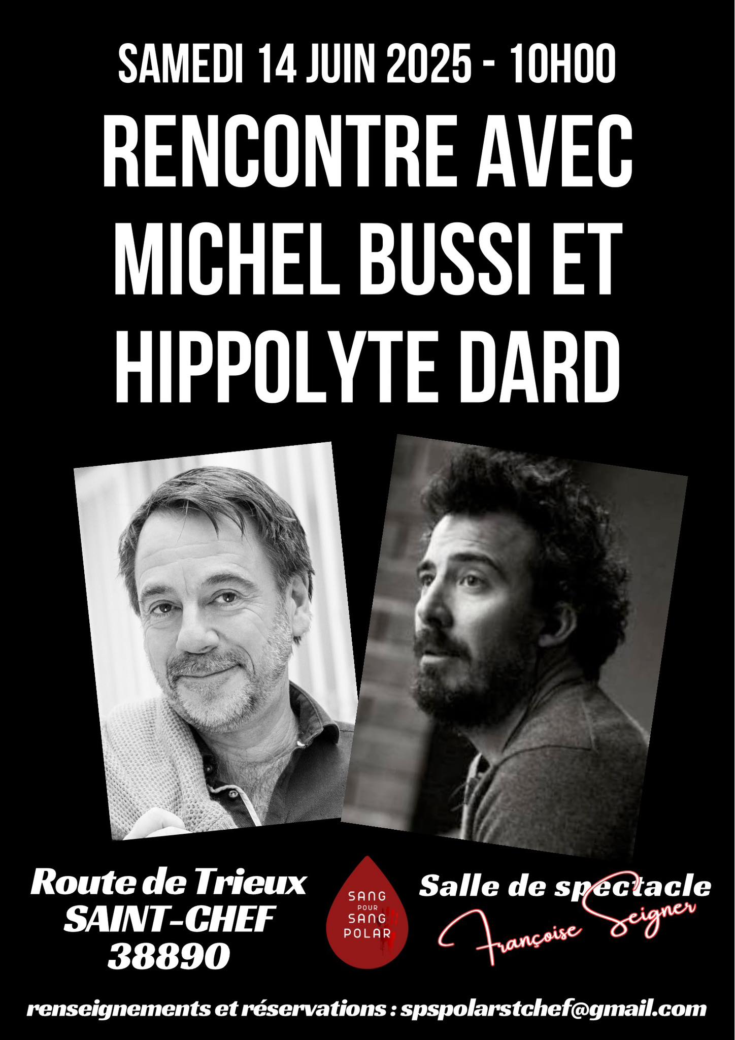 Sang pour sang polar : rencontre et conférence avec Michel Bussi et Hippolyte D…