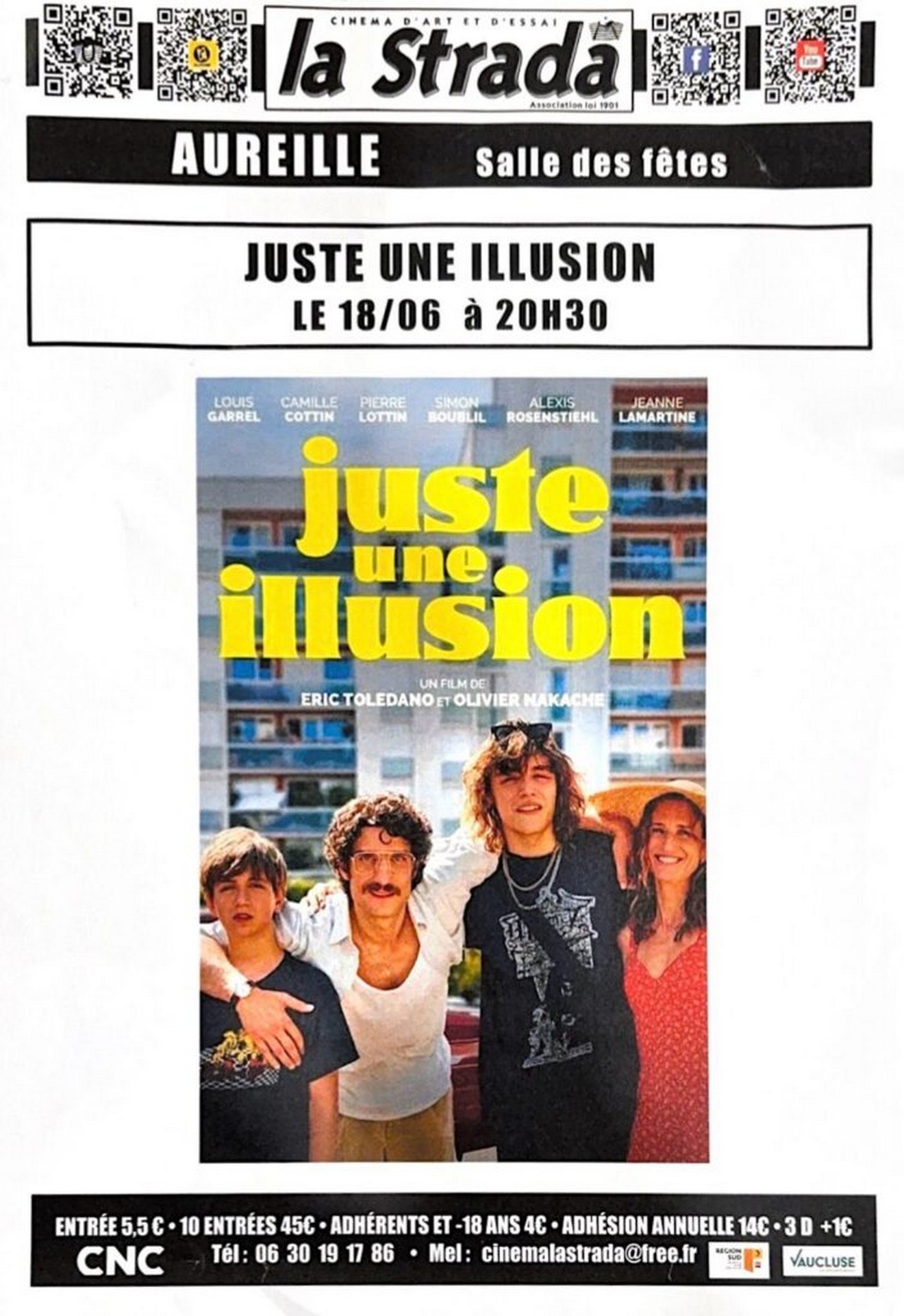 Séance de cinéma : "Juste une illusion"