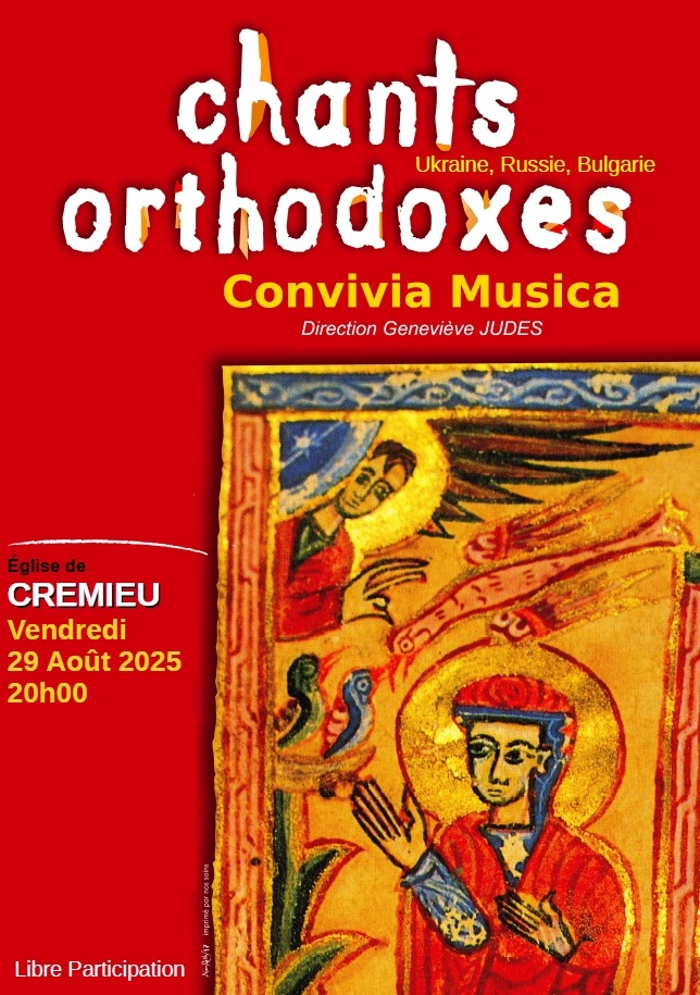 Concert de chants orthodoxes du choeur Convivia Musica - Crémieu - Balcons du D…