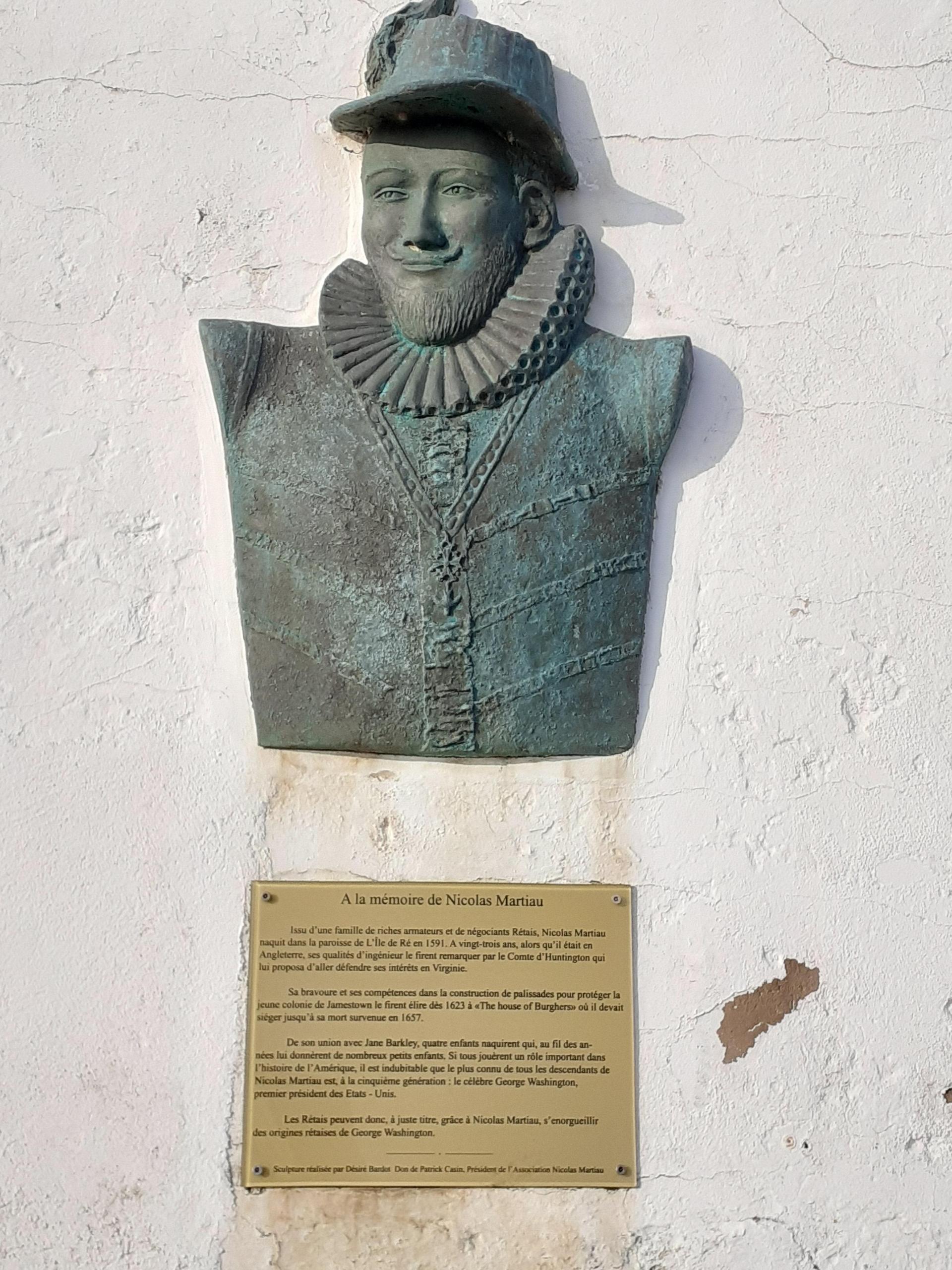 Médaillon de Nicolas Martiau