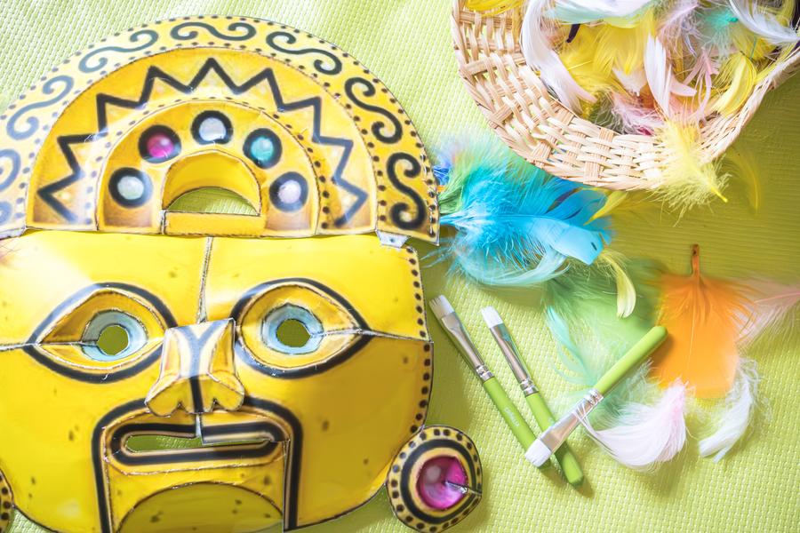 Atelier Kids : fabrique ton masque Aztèque_Roquebrune-sur-Argens