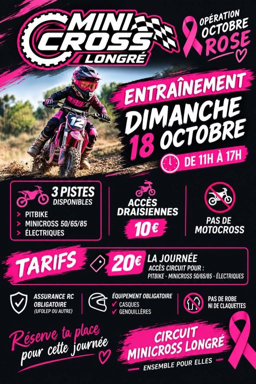 Entraînement mini cross - spécial Octobre rose_Longré