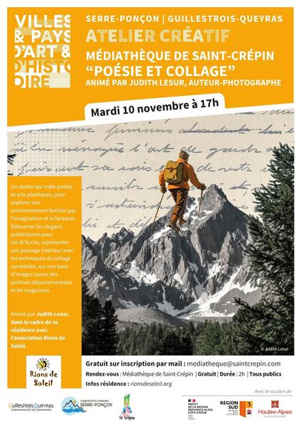 Atelier créatif 'Ecriture et collage'