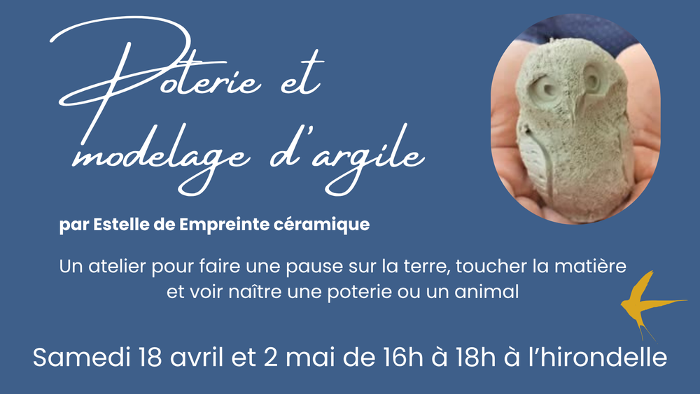 Atelier TERRE : Poterie et modelage d\'argile
