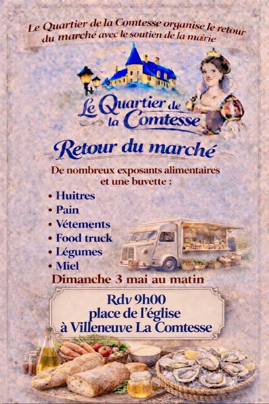 Marché Villeneuve la Comtesse