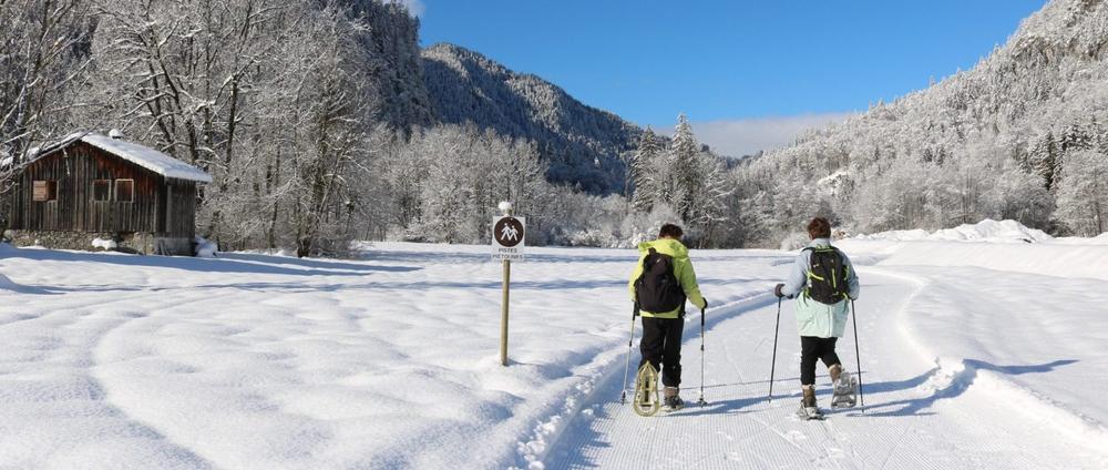 Itinéraire piéton-raquettes 