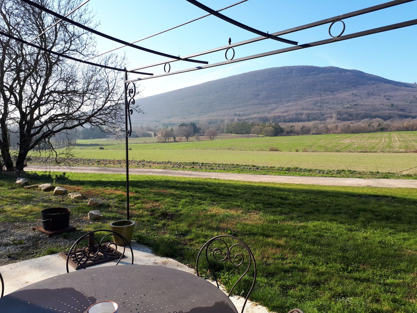 Vue terrasse depuis la terrasse du rdc