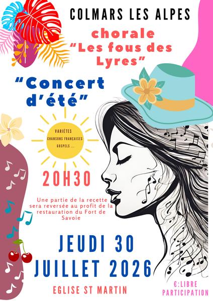 Concert d'été de la chorale 