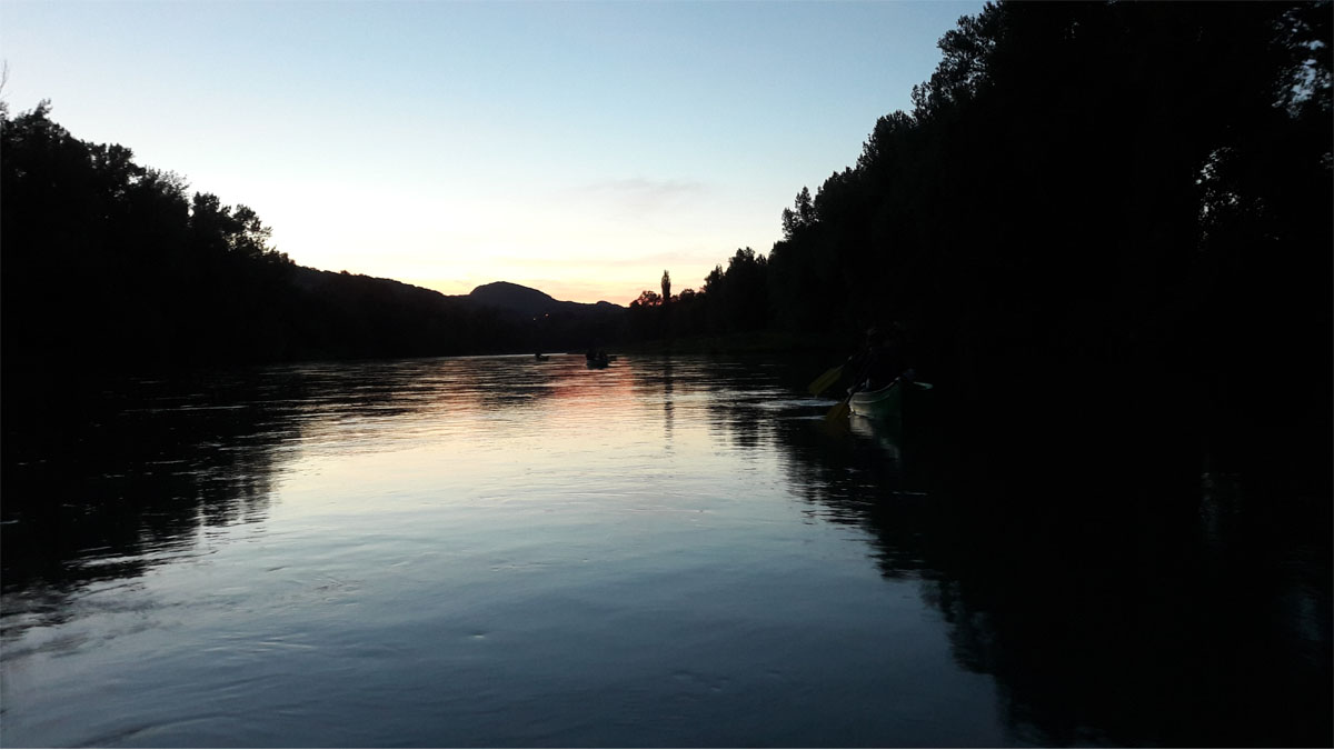 CANOE KAYAK : La Nuit des Castors - Descente accompagnée sur le haut Rhône sauvage - Kanoti