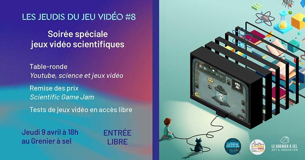 Les jeudis du jeu vidéo #8 - Soirée spéciale jeux vidéo scientifique_Avignon
