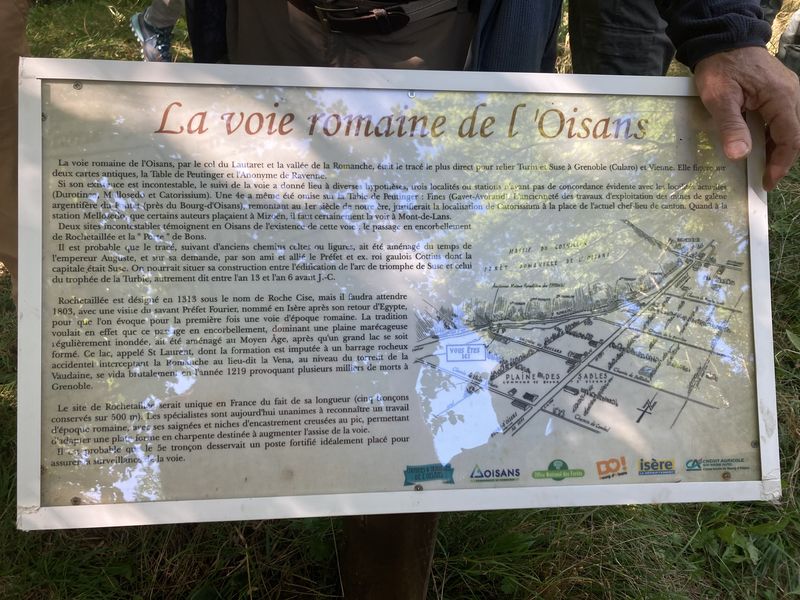 voie romaine panneau