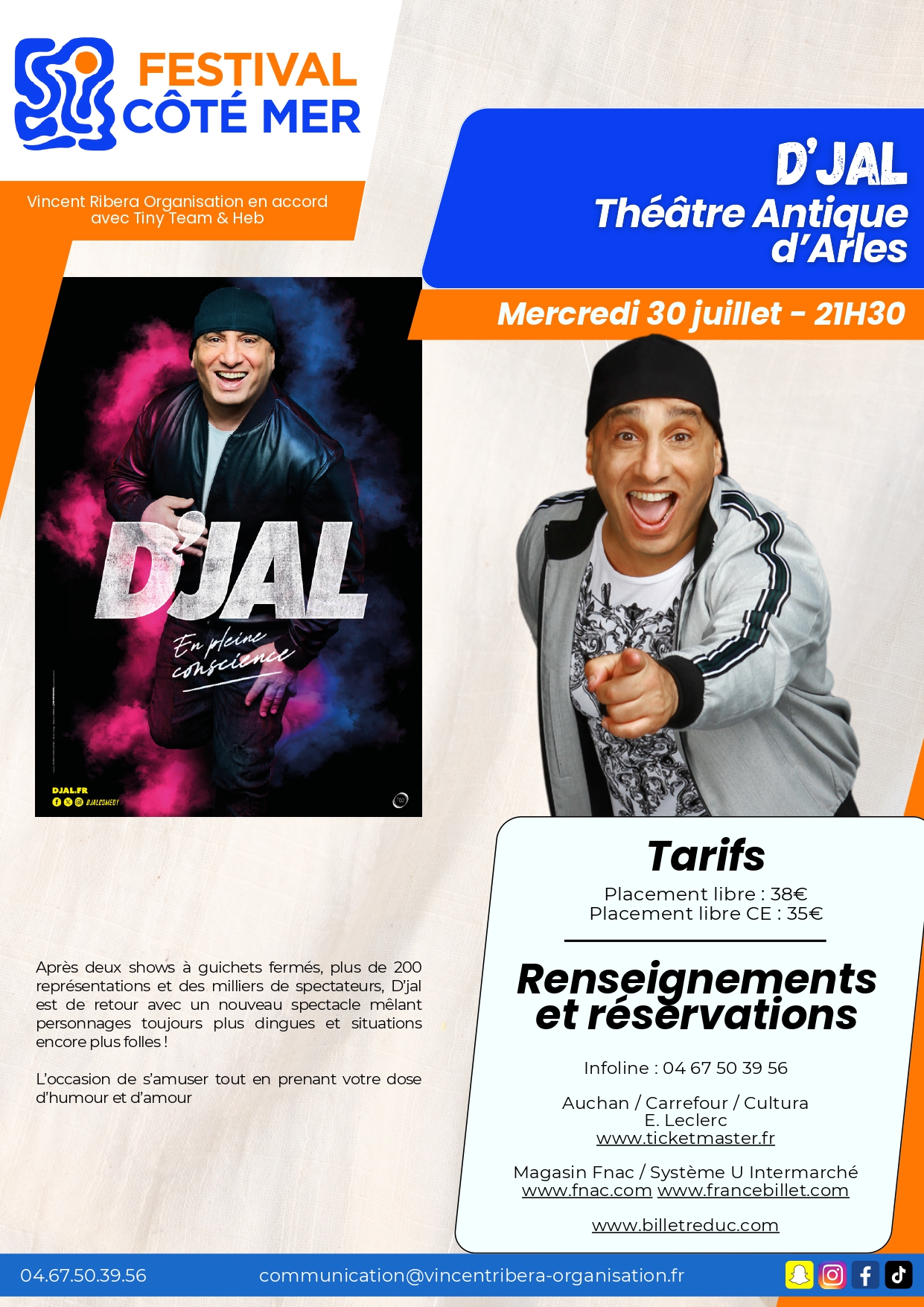 Festival Côté Mer : D’Jal au Théâtre Antique