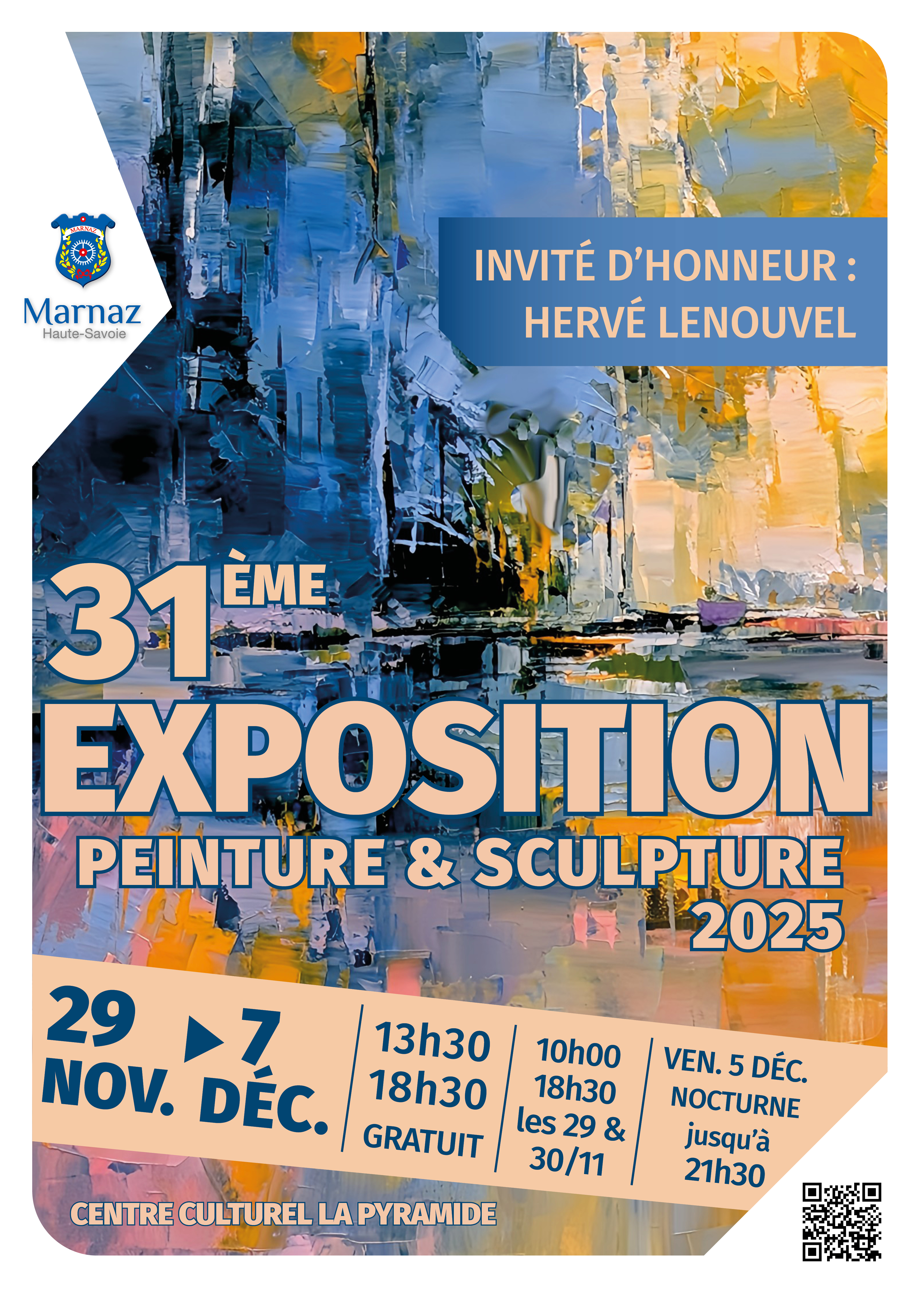 Affiche Exposition de peintures et de sculpture de Marnaz - 31eme édition