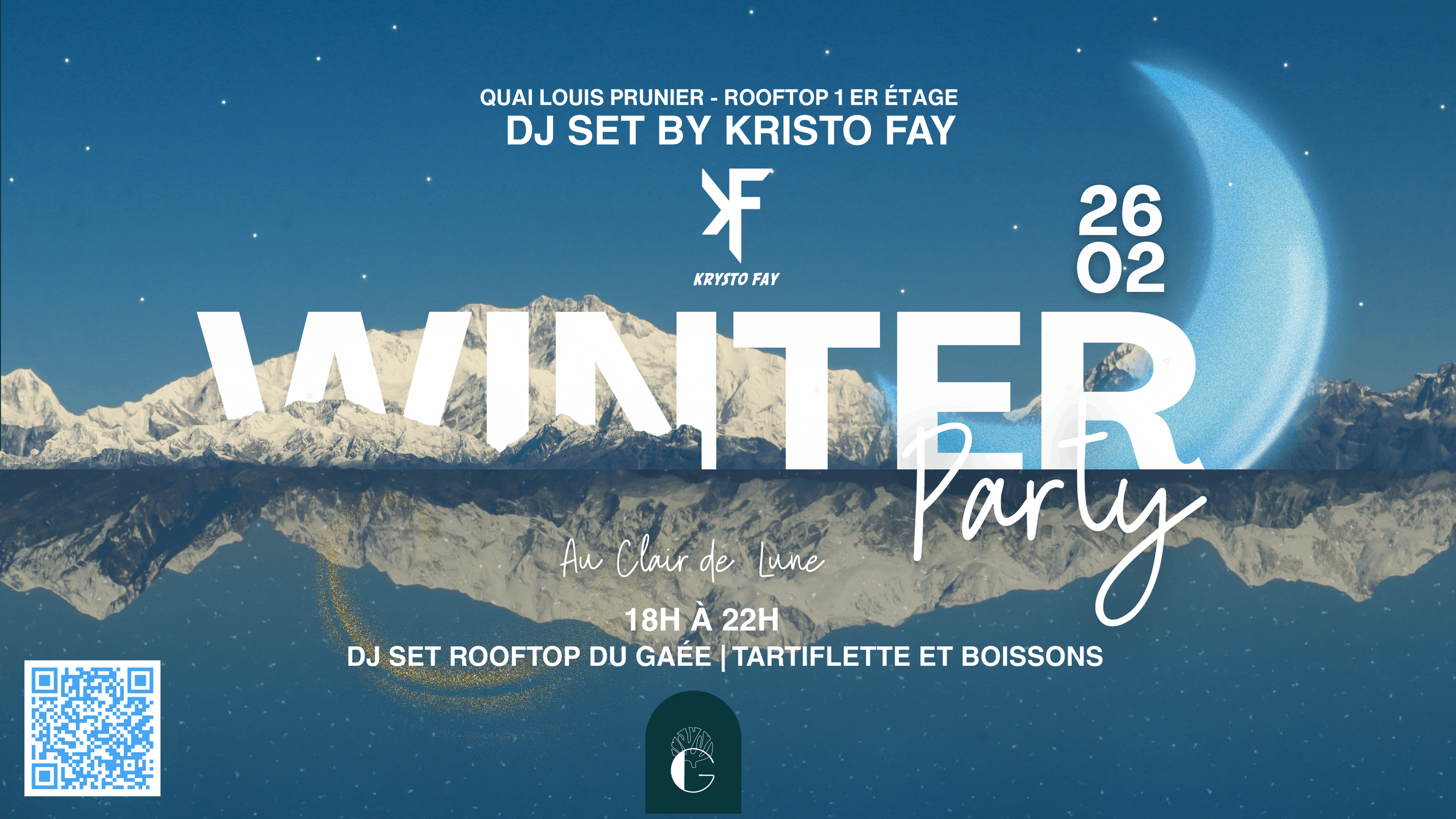 Animation - Winter Party au Clair de Lune - Dj Set, tartiflette, rooftop du GAÉE