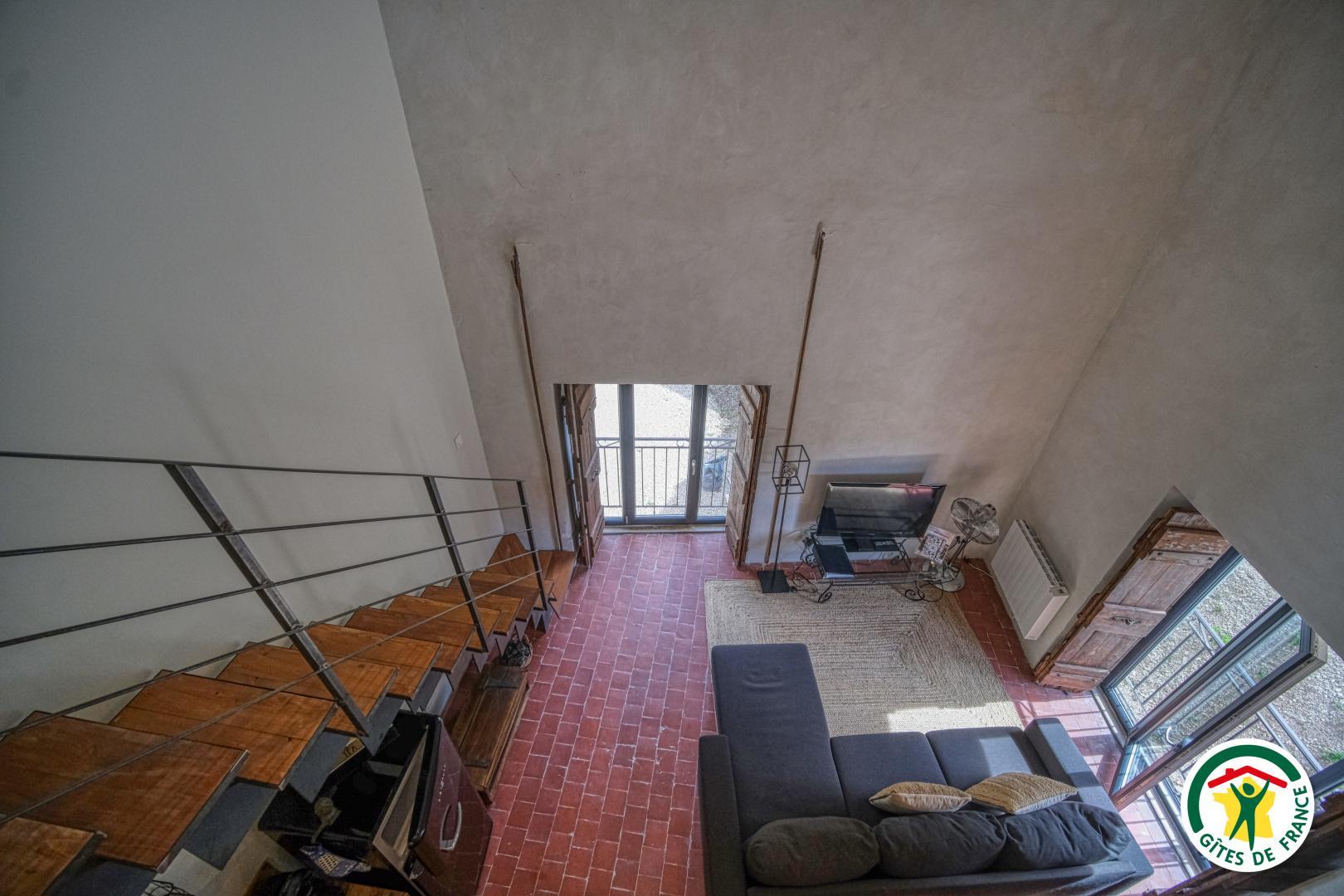 Le salon vu d'en haut