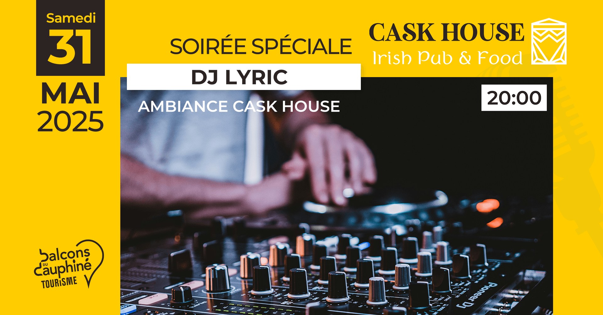 Concert de DJ Lyric au Cask House_Saint-Chef-Balcons du Dauphiné