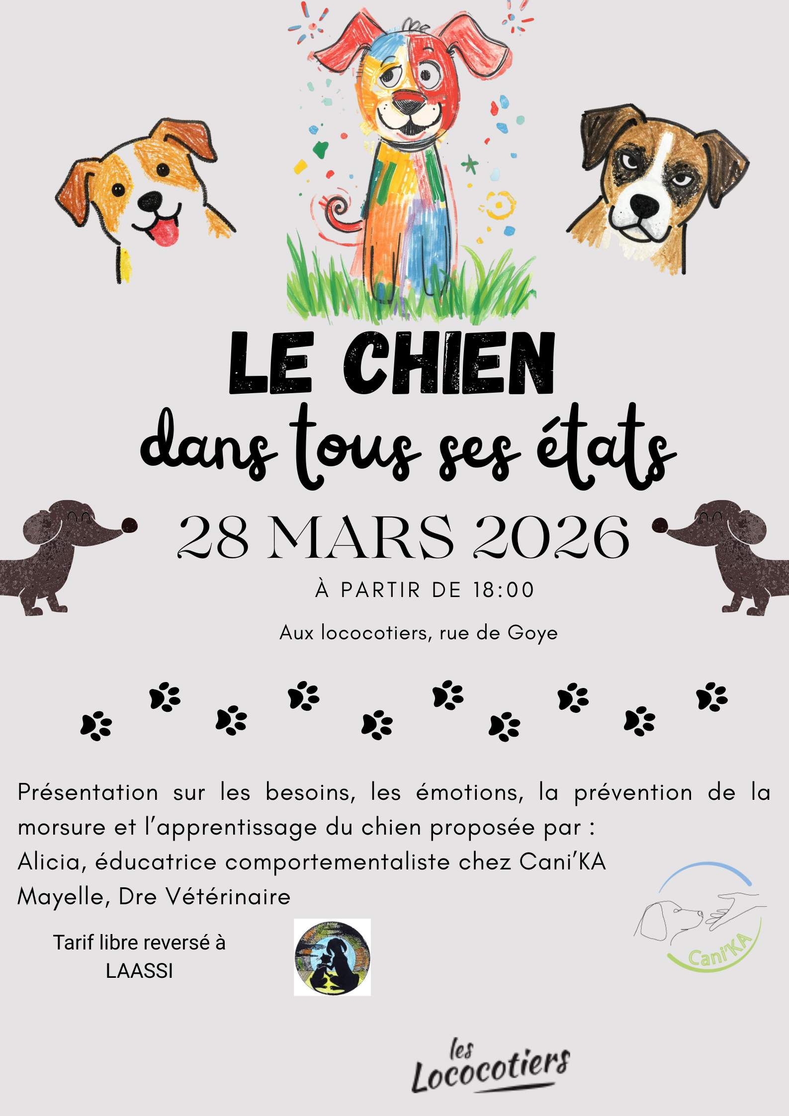 Conférence : Le chien dans tous ses états