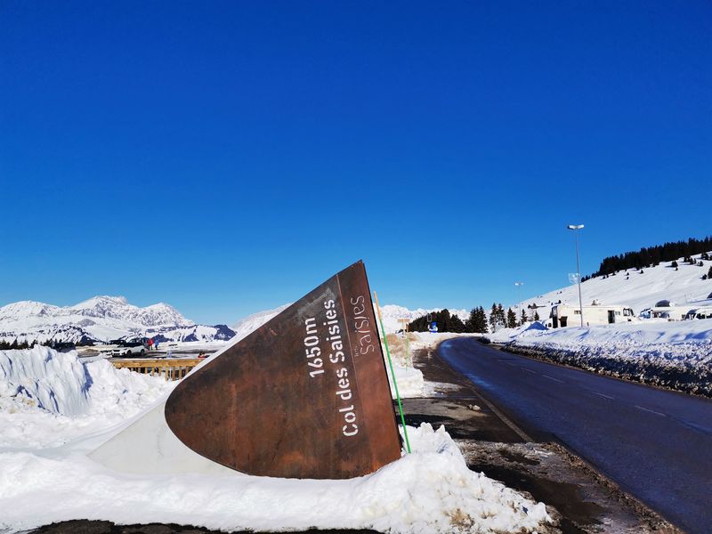Col des Saisies vue sur Les Aravis