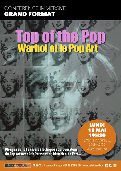 Affiche de la conférence immersive Top of the Pop 