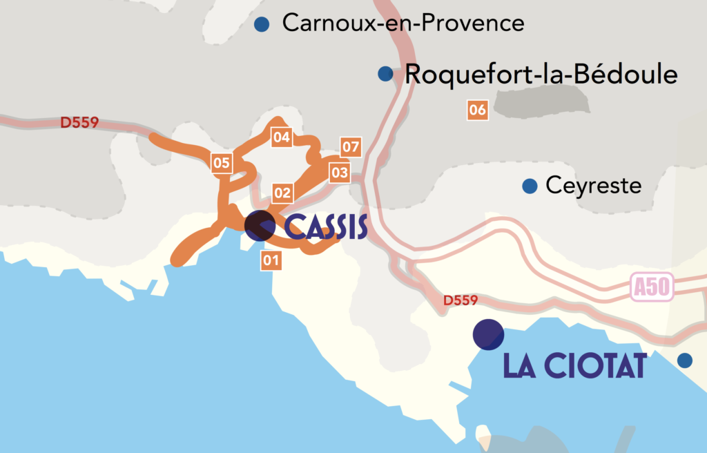 Le vignoble de la baie de Cassis