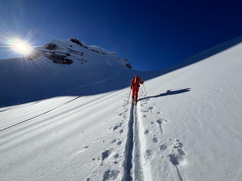 Ski touring outing or course