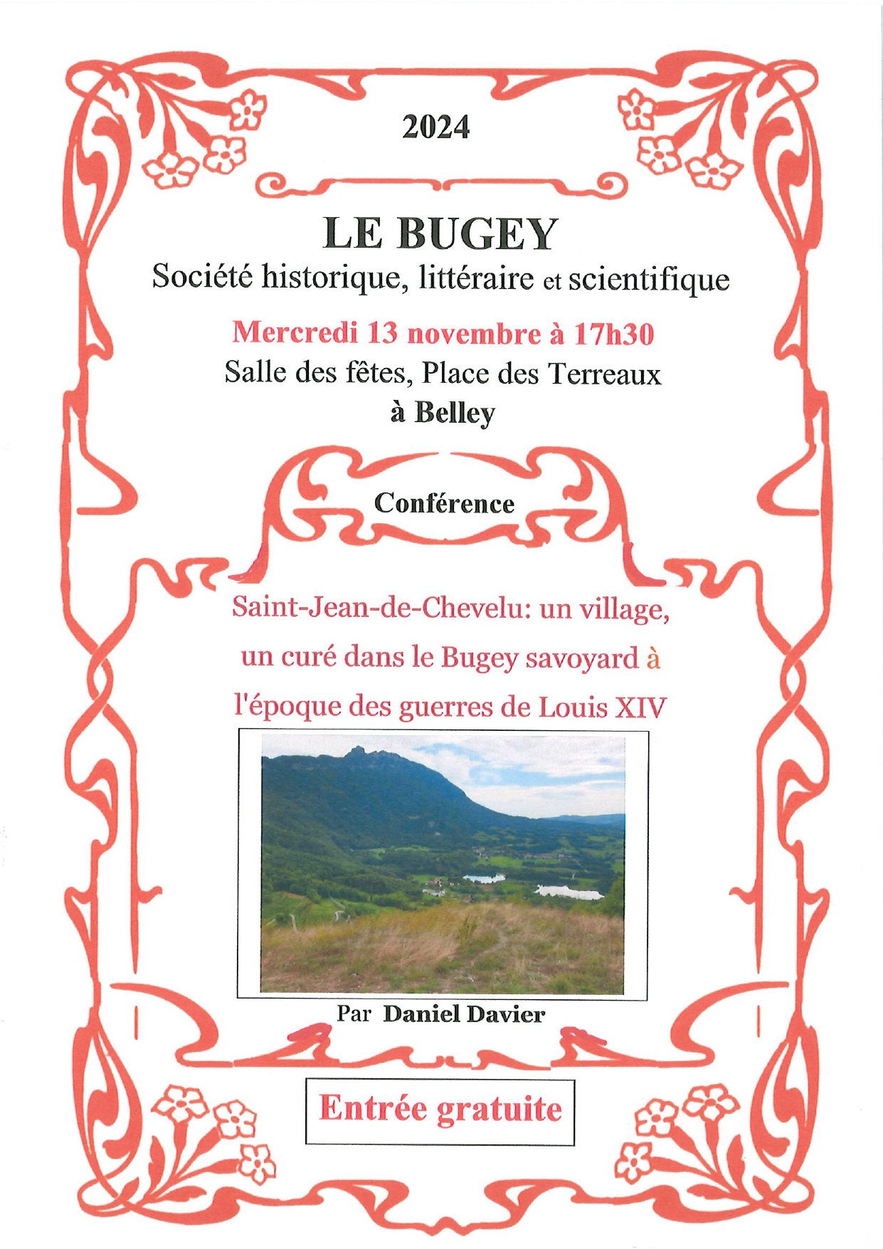 Conférence sur Saint-Jean de Chevelu_Belley