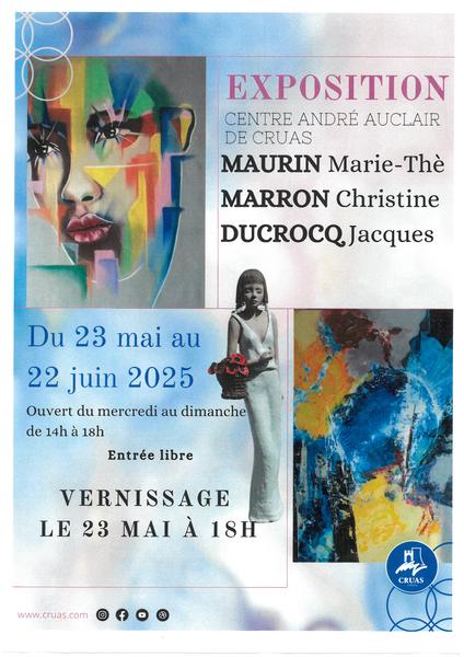 Exposition de peintures et sculpture_Cruas