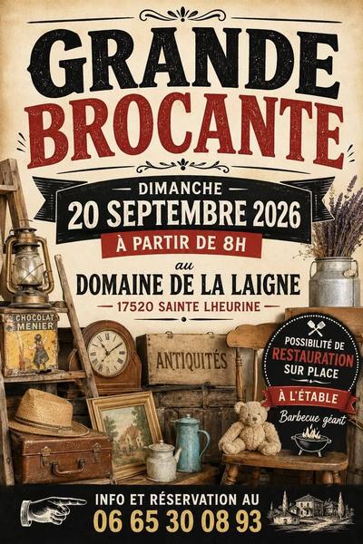 Grande brocante au Domaine de la Laigne