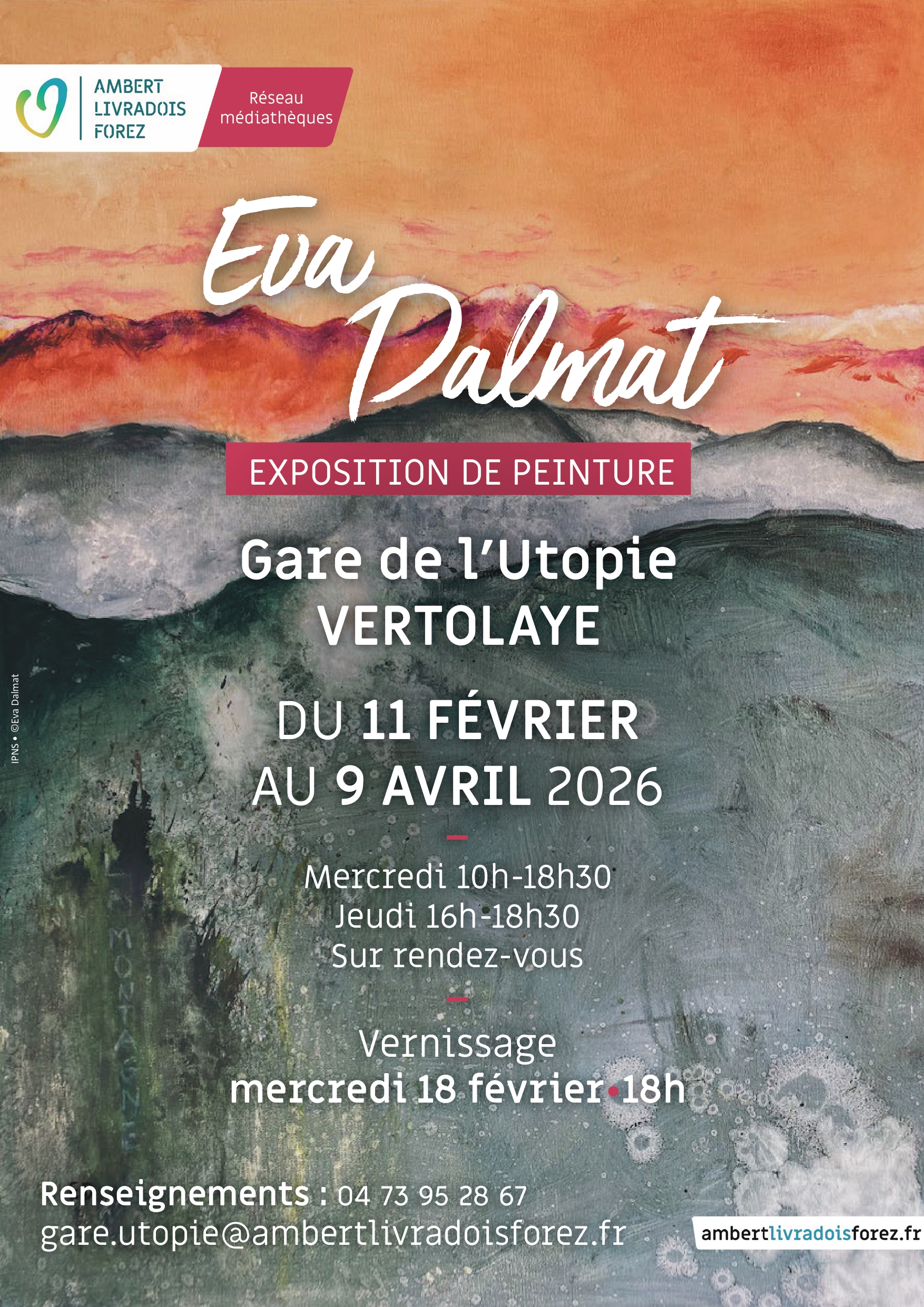 Exposition de peinture d’Eva Dalmat // Vertolaye