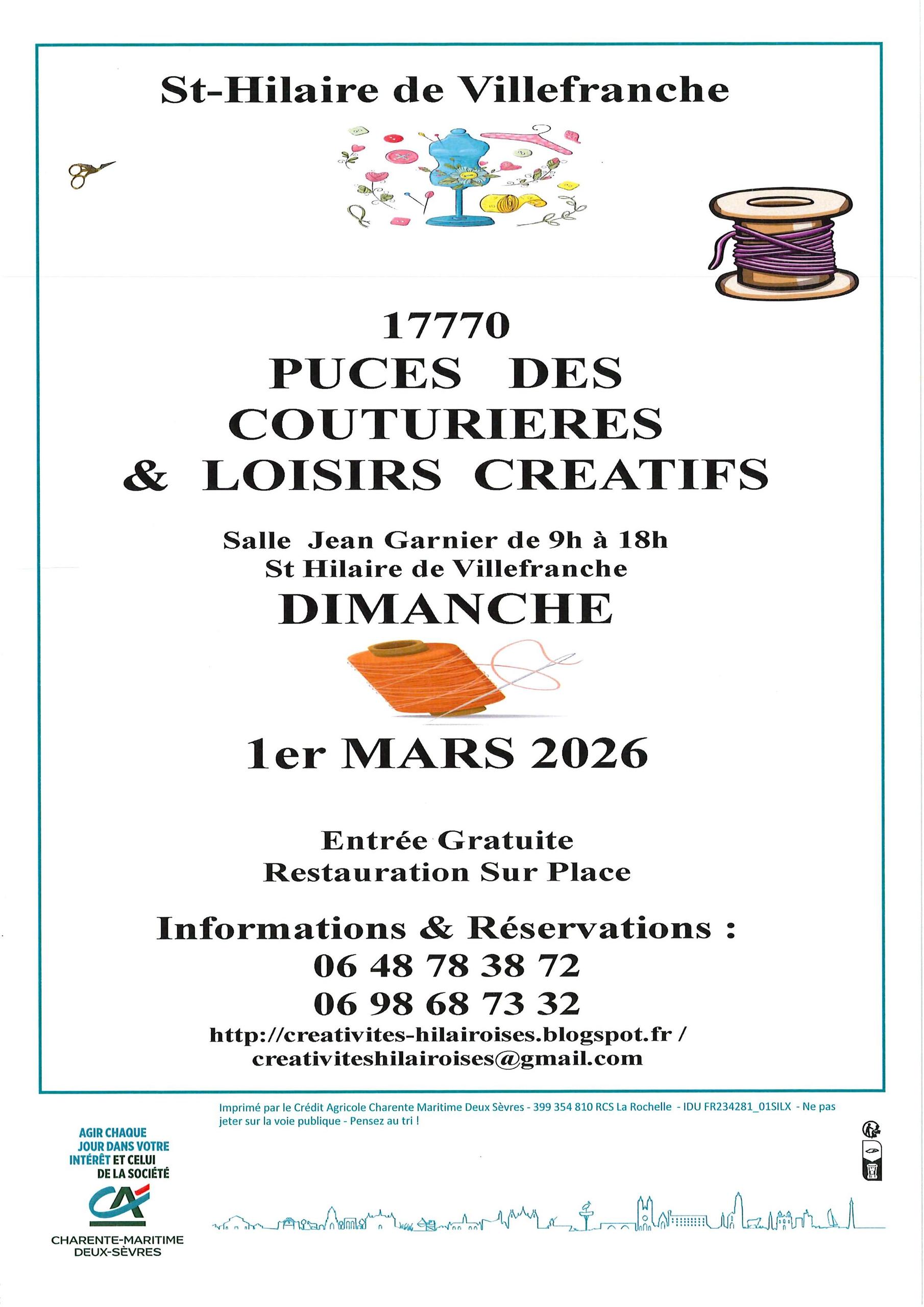 Puces de couturières et loisirs créatifs